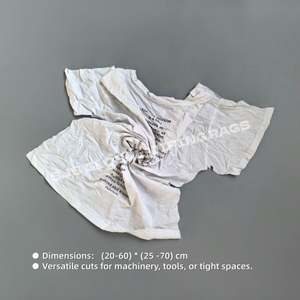 Chiffons de nettoyage en coton de haute qualité 1 lb, chiffons en coton blanc imprimé 10 kg, chiffons en coton blanc 100% - Product Image 3