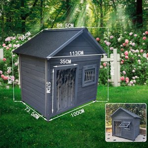 Nichoir <span class=keywords><strong>pour</strong></span> <span class=keywords><strong>chien</strong></span> en bois durable et imperméable, grand modèle, <span class=keywords><strong>pour</strong></span> jardin extérieur, résistant aux intempéries toute l'année, abri <span class=keywords><strong>pour</strong></span> Golden Retriever - Product Image 4