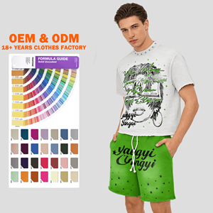 Conjunto de dos piezas de diseñador, personalizado, de algodón grueso con lavado ácido, estilo oversize, con hombros caídos, vintage, de corte cuadrado y camisetas gráficas. - Product Image 1