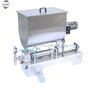 Machine de remplissage semi-automatique pour pâte à crème shampoing lotion huile savon pour les mains type U pâte à trémie à vendre
