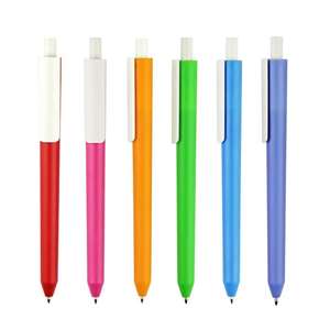 Macaron Color School Office Press Ballpoint Pen Custom Printing Promotion Plastic Pen with Pen Clip - Product Image 4