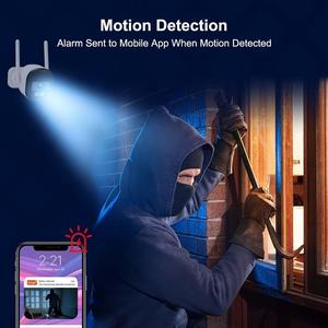 Tuya Smart Outdoor-Kamera für Heimsicherheit Wasserdicht Nachtsicht Zwei-Wege-Audio Eingebaute Sirene Cloud-WLAN Smart - Product Image 3