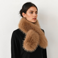 Écharpe longue en fausse fourrure de renard pour femme, chaude et épaisse, en peluche, décontractée, polyvalente, multifonction, protège-cou, sensation haut de gamme