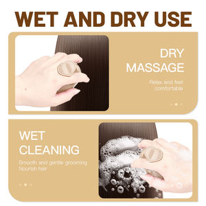 OEM New Design Dual Purpose <b>Round</b> Non-Disposable Soft Silicone Baby Shampoo <b>Brush</b> Washing Head Massage Scalp for Salon Home Use - Product Image 3