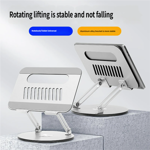 Stock Aluminium Heat Dissipation 360 Rotation <b>Foldable</b> Portable Desktop Laptop Holder for <b>Office</b> and Room - Product Image 2