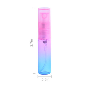 Cina September Mini profumo 5ml 8ml arcobaleno colorato vetro nebulizzatore vuoto flacone Spray contenitore riutilizzabile spruzzatore di profumo - Product Image 1