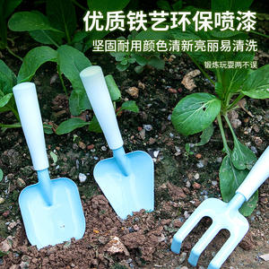 Kid's Toys Outdoor Planting Cultivation Flowers and Plants Utensils Iron Shovel Rake <strong>Children's</strong> Mini <strong>Garden</strong> Work Tool Set - Product Image 3