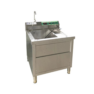 Lave-vaisselle ultrasonique commercial en acier inoxydable 304 de qualité industrielle à double cuve pour l'école - Product Image 1