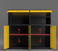 Armoire de rangement en métal pour entrepôt de garage souterrain extérieur antirouille robuste Boîte de casier numérique