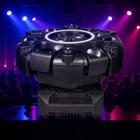 Projecteur LED rotatif à six bras pour ambiance KTV à domicile, avec boule magique, contrôle sonore, UV, barre lumineuse clignotante, faisceau rotatif, tête mobile, laser et stroboscope