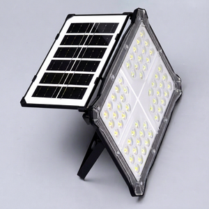 <b>Solar</b> LED Wall Light 50W Plastic Body IP65 Wall Mount Water-Resistant Outdoor <b>Lamp</b> Dimmable Ra90 CRI 50000 Hours Lifespan Garden - Product Image 1