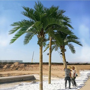 Grandes plantes artificielles de palmiers d'extérieur, grandes plantes artificielles ignifuges, palmiers dattiers artificiels, cocotiers artificiels - Product Image 6