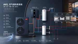 Bomba de Calor <span class=keywords><strong>Split</strong></span> de 25KW, Funcionamiento Silencioso, Control Remoto por Aplicación WIFI, Evita Congelación de Tuberías de Agua, Alta Fiabilidad, Apta para Hogares en Alemania - Product Image 2