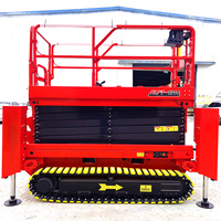 Meilleures ventes : Plateforme élévatrice à ciseaux mobile électrique hydraulique sur chenilles, petite table élévatrice à ciseaux électrique sur chenilles