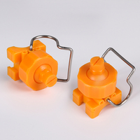 Tube de pince à billes de nettoyage réglable, en plastique, 26988mm, en forme d'éventail, buse à Clip, pour agriculture