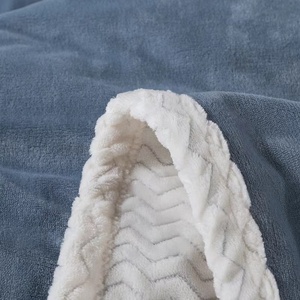 Bán Buôn Giá Rẻ 300G Tùy Chỉnh Mùa Đông Dày Sofa Sang Trọng Sang Trọng Mềm Flannel San Hô Lông Cừu Ném Đồng Bằng Phong Cách Giường Đôi Chăn - Product Image 6