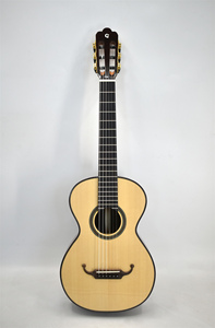 Guitare <span class=keywords><strong>classique</strong></span> de 36 pouces de haute qualité du XIXe siècle avec un matériau arrière/latéral en palissandre au design unique de 3/4 - Product Image 4