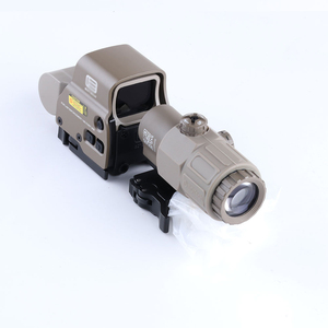 Combinación de Mira Holográfica de Punto Rojo 558 y Magnificador G33 Impermeable para Caza Táctica - Product Image 1