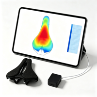 Sensor de Presión para Sillín de Bicicleta FSR de Tela Flexible, 120Hz, Mapeo de Presión en Tiempo Real, USB-C, BT5.0, para I+D de Equipamiento de Ciclismo