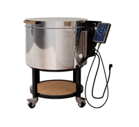 Horno Circular de Cerámica de Alta Temperatura 1300 ℃   Pantalla Táctil PID de 3.5kW y 220V para Taller, Aula, Cerámica