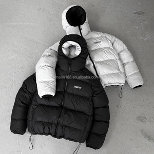 Custom Manufacturers Streetwear Hooded Bubble Puffy Nylon <b>Jackets</b> Winter Outdoor Wear Reversible Waterproof Puffer Down <b>Jackets</b> - Product Image 1