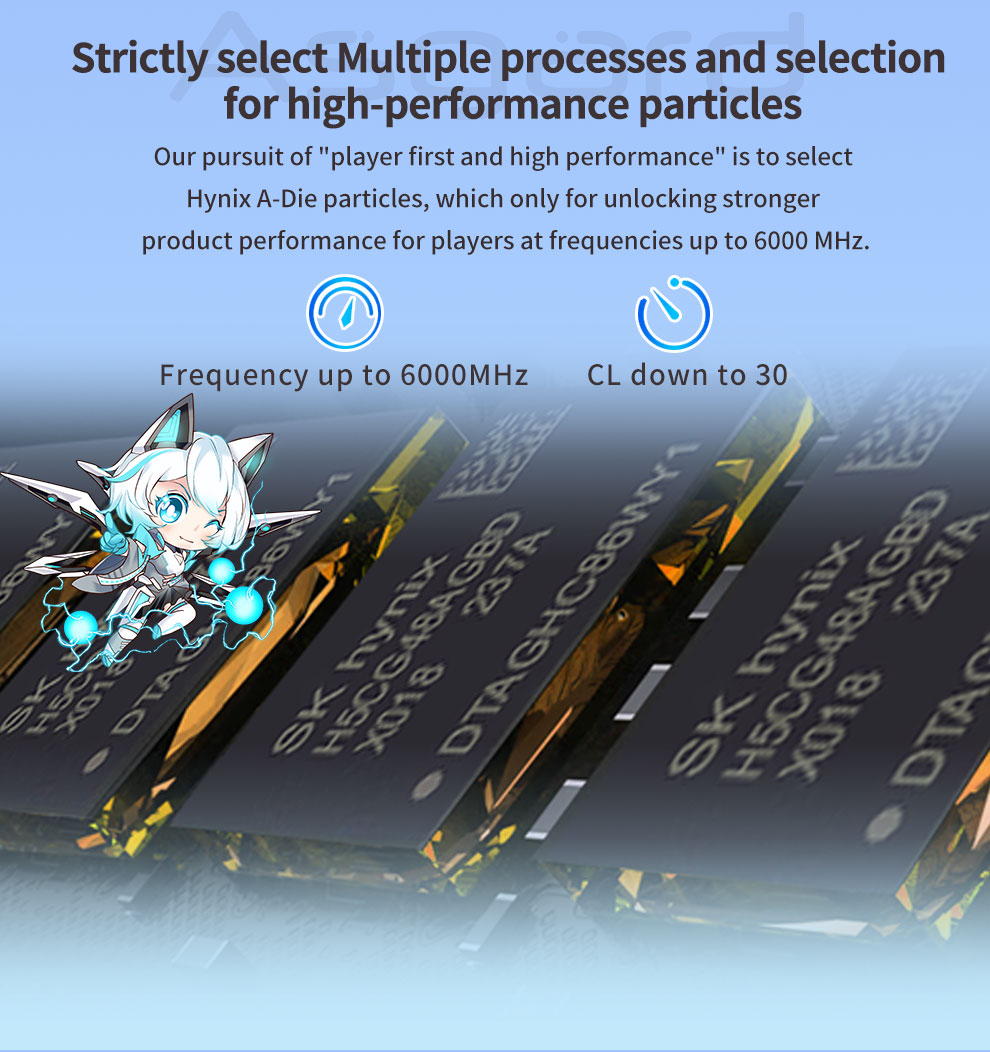 メモリー GLOWAY DDR5 6400MHz 32GB Hynix A-die GLOWAY DDR5 6400MHz