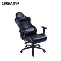 Chaise de jeu ergonomique avec repose-pied, à Base métallique, lumineuse rvb LED, pour ordinateur PC et Gaming, bon fonctionnement,