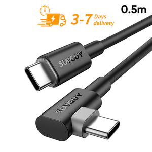 SUNGUY <b>USB</b> C 60W 0.5m Fast Charging Data <b>Cable</b> Custom Logo Length Eco-Friendly TPE Material <b>3</b>-Year Warranty for Phones/Laptops - Product Image 1