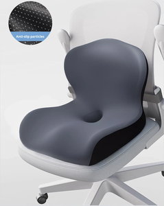 Coussin <span class=keywords><strong>de</strong></span> soutien lombaire confortable en mousse à mémoire <span class=keywords><strong>de</strong></span> forme, siège <span class=keywords><strong>de</strong></span> chaise orthopédique avec fonction <span class=keywords><strong>de</strong></span> massage, <span class=keywords><strong>housse</strong></span> antidérapante pour le bureau et la maison - Product Image 1