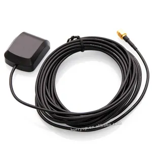 Antenne de réception GPS de voiture externe active CE ROHS Mini 1575.42Mhz 28dbi avec prix du connecteur SMA ou Fakra