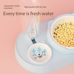 Durable Automatic Pet <span class=keywords><strong>Bowls</strong></span> 3 em 1 Moda <span class=keywords><strong>Dog</strong></span> Double Bowl Portátil Raised Pet Bowl Set para Pet Food e Alimentador de Água - Product Image 3