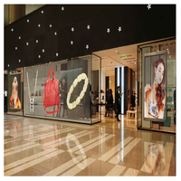 Écran LED transparent couleur P3.9 pour centre commercial LOSCEN, mur vidéo publicitaire pour vitrine, garantie 3 ans