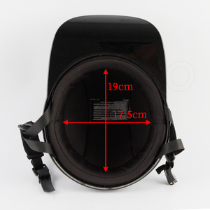 Casco Abierto Vintage YHMOTO para Motocicleta Cruiser, Chopper, Ciclomotor, Scooter, Homologado por DOT, Color Negro - Product Image 5