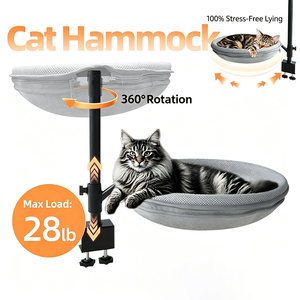 Nouveau hamac suspendu universel quatre saisons pour chat, idéal pour bureau et maison, avec structure d'escalade intégrée - Product Image 4