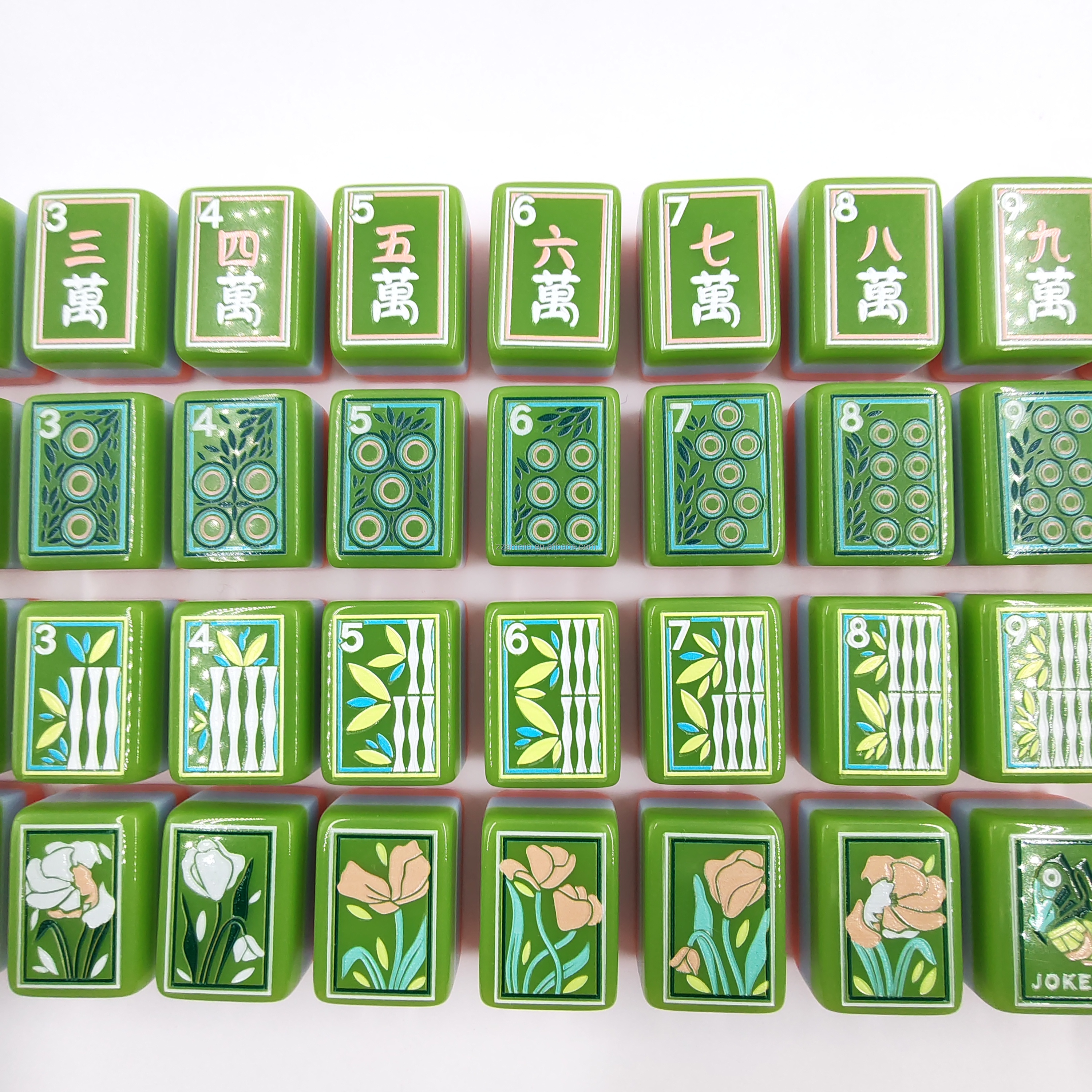Green hand painted