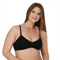 Soutien-gorge de maternité sans armatures à imprimé léopard couleur naturelle pour femme, bretelles réglables, fermeture à bouton unique, respirant, en spandex et polyester