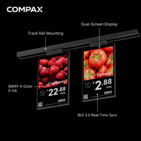 COMPAX OEM/ODM Label Rak Elektronik ESL 10.1 Inci Layar Tunggal Garansi 2 Tahun Kecerahan 300cd/m  CMS Berbasis Cloud Sampel