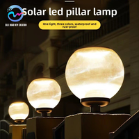 Lampe solaire extérieure ronde IP65 étanche avec batterie au lithium rechargeable pour jardin et cour, éclairage LED