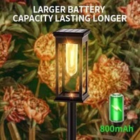 Meilleur prix IP65 Solaire Led Étanche Extérieure Filament Lampe Spike Light pour Voie Paysage Allée Porte Pelouse Sécurité
