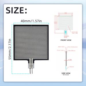 RP-S40-ST <b>Thin</b> Film Pressure Sensor 40mm Piezoresistive Sensor Pad For Precision Measurement Applications - Product Image 2
