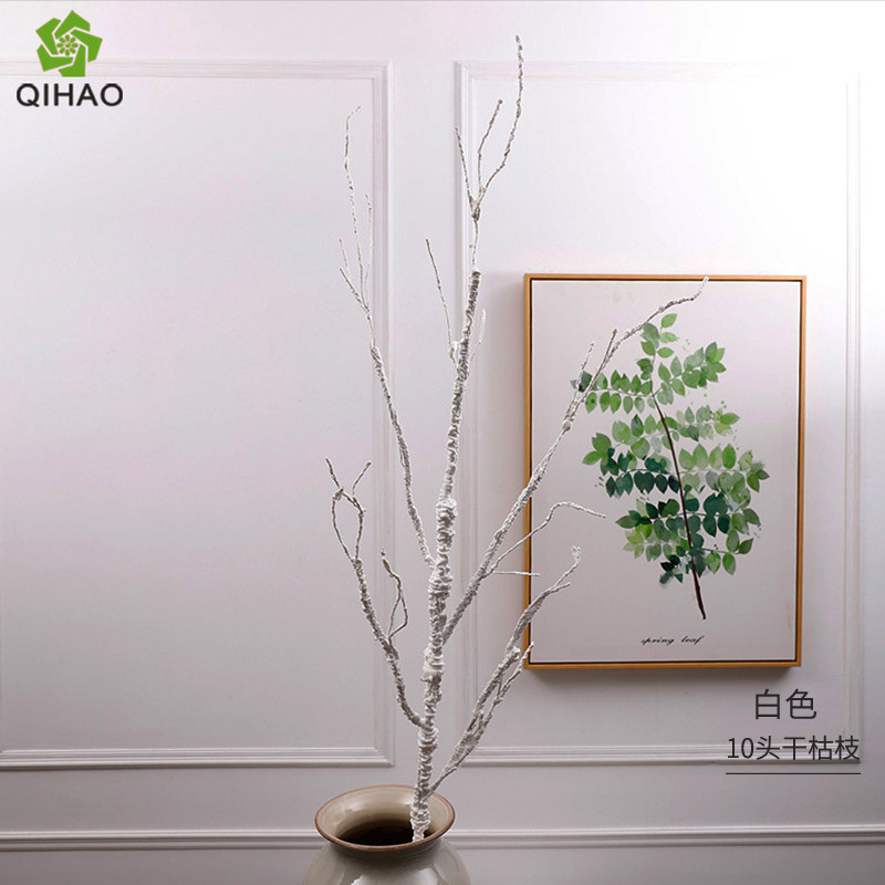 10 hair-soaked dried branches [white] H120cm