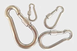 Mosquetón de 1.5, 3 y 4 pulgadas DIN5299C de alta resistencia, mosquetón de acero inoxidable 304, gancho de resorte, clip de seguridad, mosquetón metálico. - Product Image 5