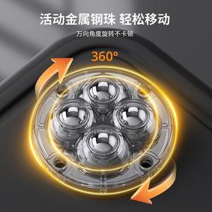 Furniture Caster Set Of 4 Transparent Swivel <b>Wheels</b> <b>Plastic</b> Plate Mount For Storage Boxes Organizers Trash Cans - Product Image 5