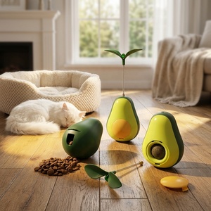Juguete Interactivo para Gatos con Resorte, Juguete Interactivo para Gatos con Forma <span class=keywords><strong>de</strong></span> <span class=keywords><strong>Aguacate</strong></span> y Resorte Elástico - Product Image 6