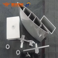 Vente directe d'usine de persiennes multifonctionnelles en aluminium, couverture pare-soleil imperméable, profilés en aluminium pour la ventilation des murs extérieurs