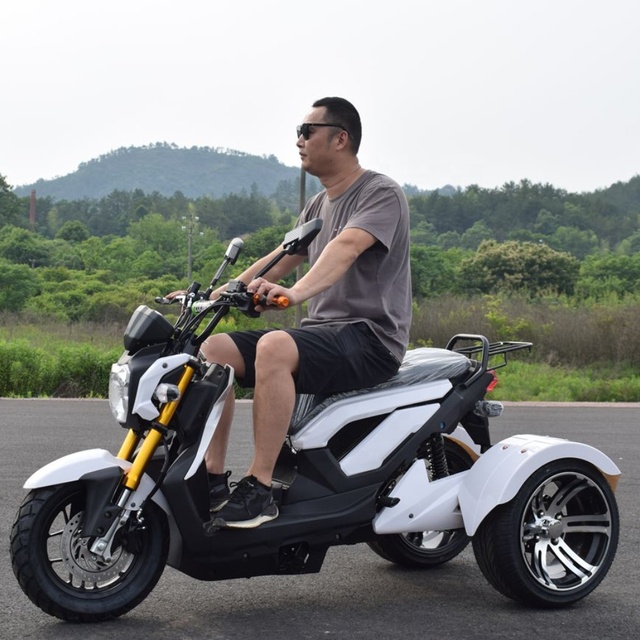 1000-1500W Electric Open Tricycle Scooter with 60v-72v Big Battery Customizable Logo & Color Three-Wheeled Electric Tricycle