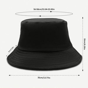 Sombrero de Pescador Reversible de Moda, Personalizable, con Logotipo Bordado, Estampado, Etiqueta Personalizada, Color Sólido, de Algodón - Product Image 4