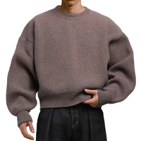 Pull en tricot à col rond et manches longues pour homme, personnalisé en usine, de qualité supérieure, confortable et tendance