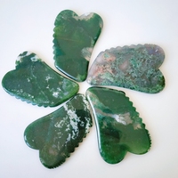 HZ 100%, Gua Sha pour les soins de la peau et le massage corporel, forme de corne naturelle, agate mousse