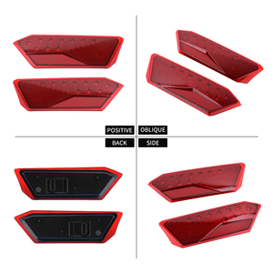 Ensemble de feux arrière LED pour UTV ATV, lentille rouge et noire, feu stop arrière gauche et droit pour Polaris RZR 4 900 EPS/2015-2017 - Product Image 3